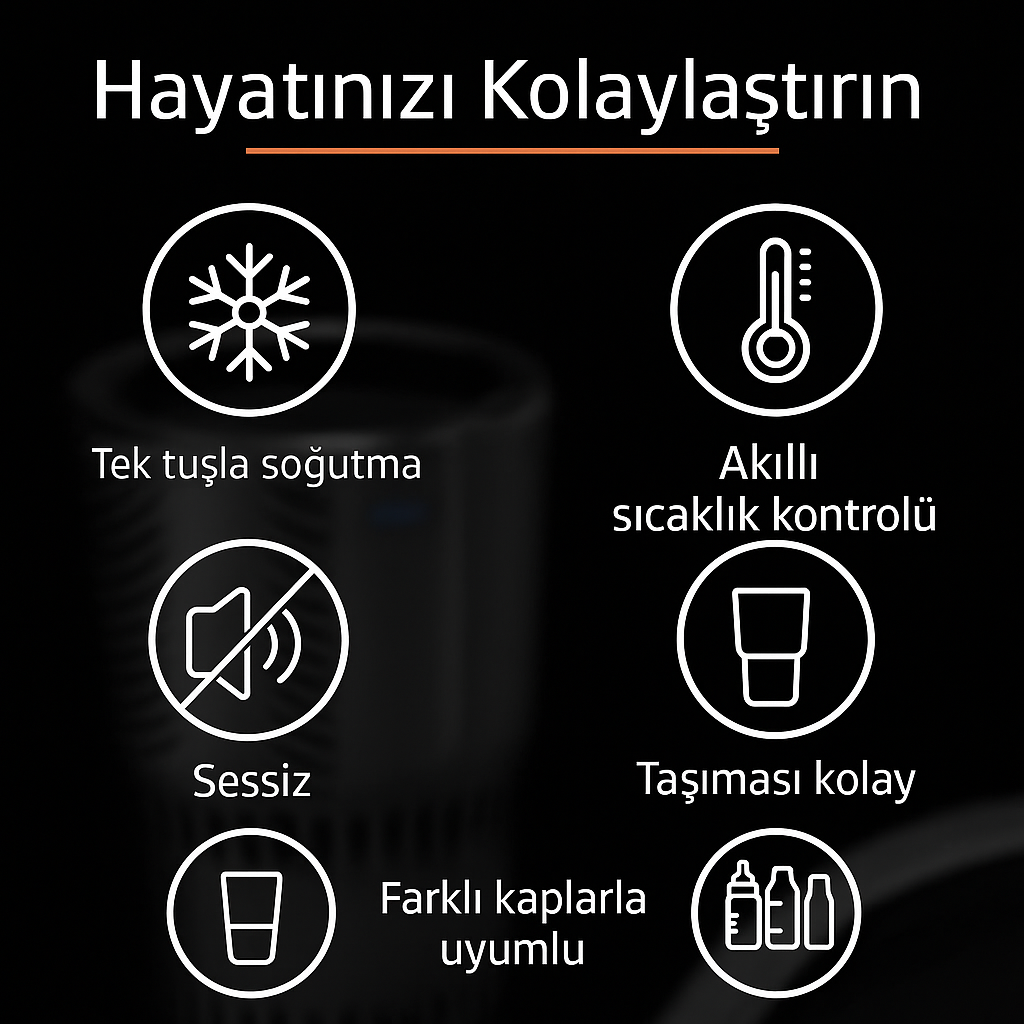 Bardak Soğutucu Isıtıcı 2'si1 Bardak