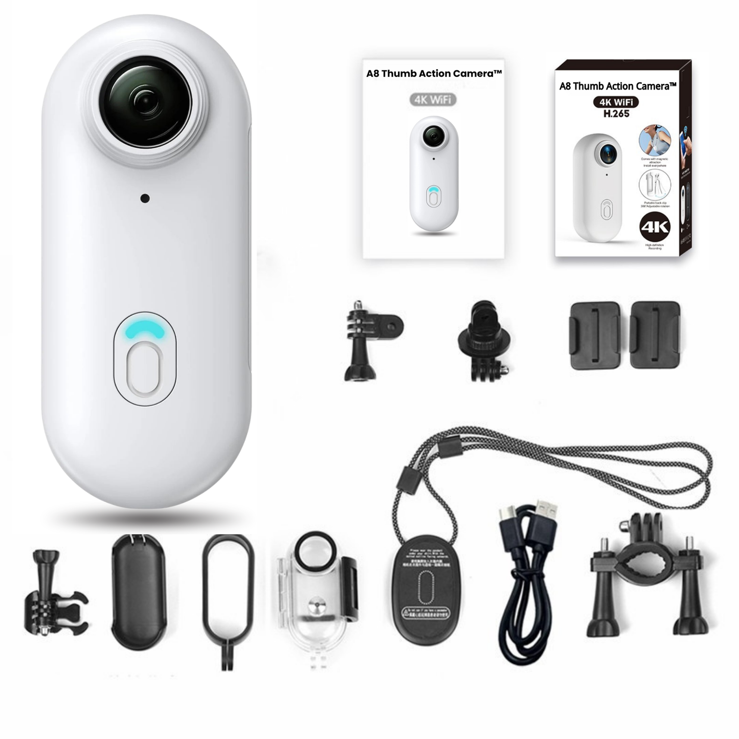 4k Geniş Açı Magnetli Body Cam