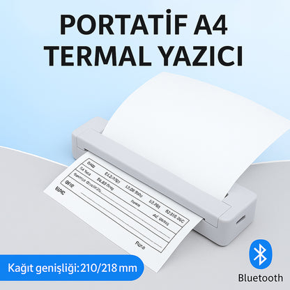 Bluetooth Taşınabilir Kablosuz Yazıcı