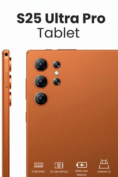 NEFFO S25 Ultra Pro Max 10.1” FHD Tablet – 4GB RAM, 32GB, 8000 mAh, Klavyeli Set