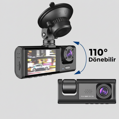 360 Derece Araç İçi Kamera Ekranlı