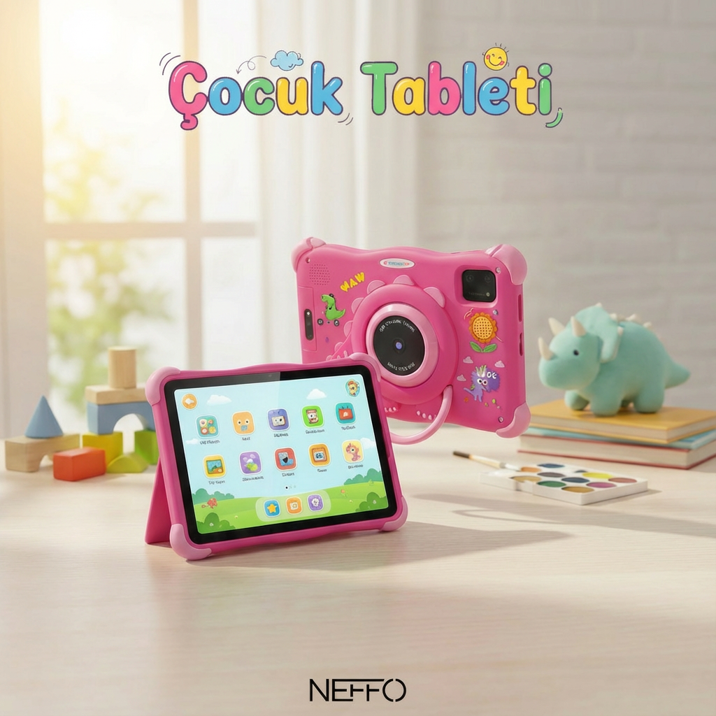 NEFFO 7 İnç Çocuk Tableti pembe